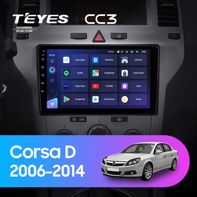 Штатная магнитола Teyes CC3 4/32 Opel Corsa D (2006-2014) F2