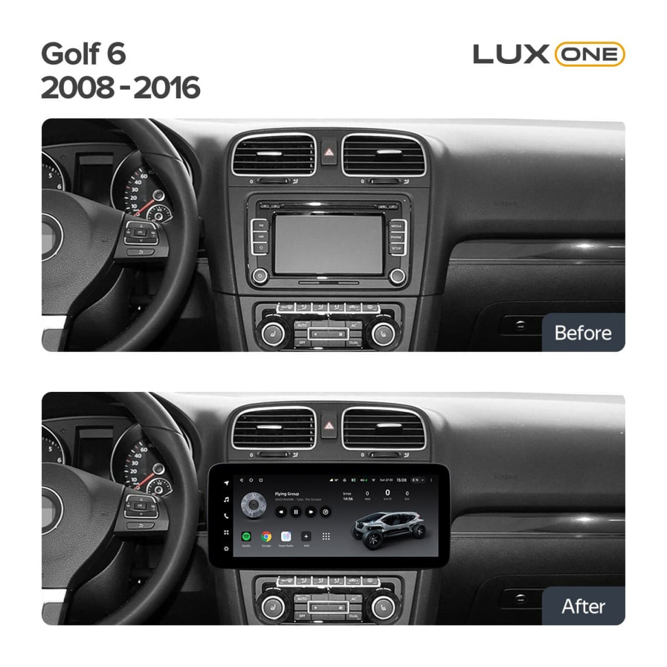 Штатная магнитола Teyes LUX ONE 4/64 Volkswagen Golf 8 (2008-2016)
