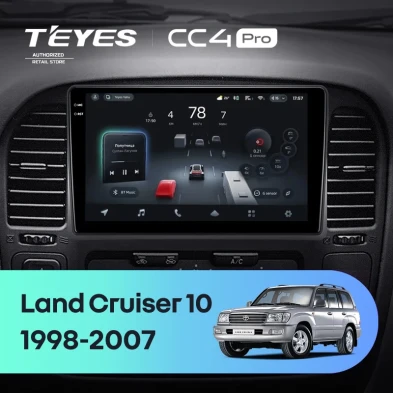 Штатная магнитола Teyes CC4 Pro 8/128 Toyota Land Cruiser 10 J100 100 (1998-2007)