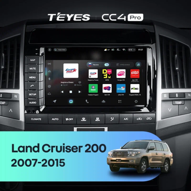 Штатная магнитола Teyes CC4 Pro 8/128 Toyota Land Cruiser 11 200 (2007-2015) F2 Тип-A