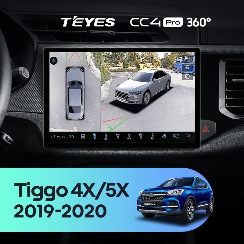 Штатная магнитола Teyes CC4 Pro 360 8/128 Chery Tiggo 4X 5X (2019-2020) (11")