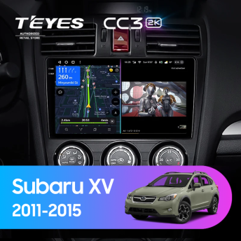 Штатная магнитола Teyes CC3 2K 4/64 Subaru XV (2011-2015) Тип-B