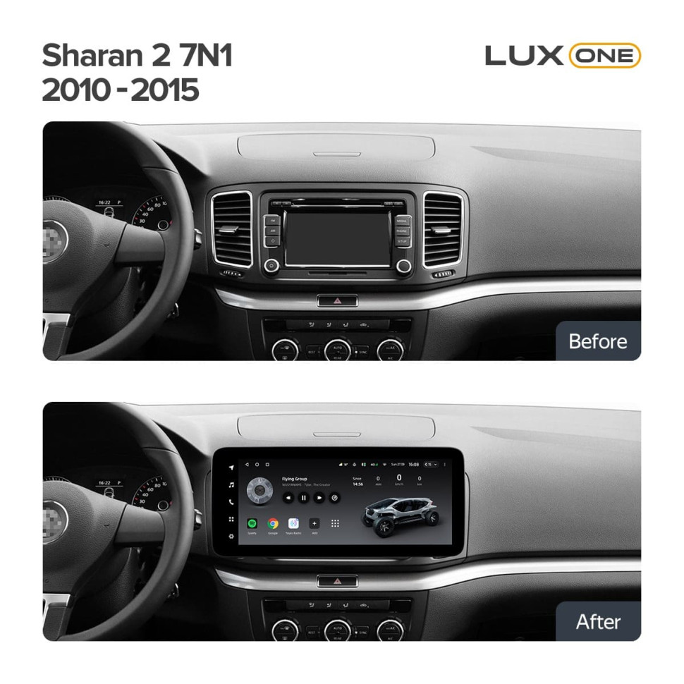 Штатная магнитола Teyes LUX ONE 4/64 Volkswagen Sharan (2010-2015)