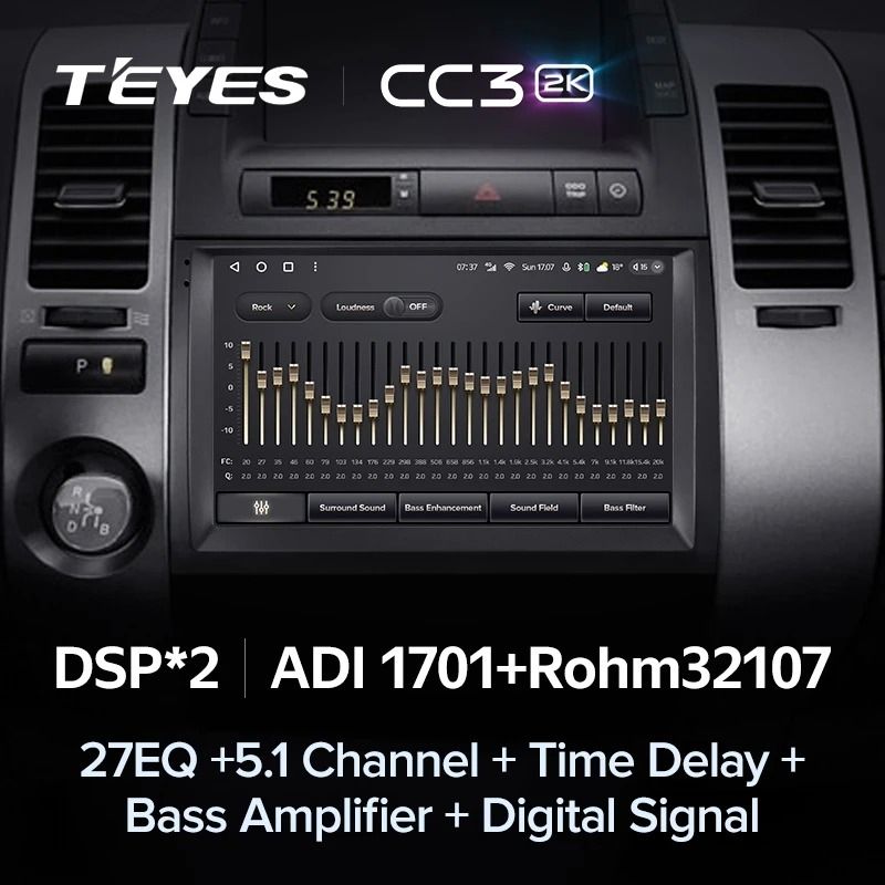 Штатная магнитола Teyes CC3 2K 6/128 Toyota Prius XW20 II (2003-2011) F2