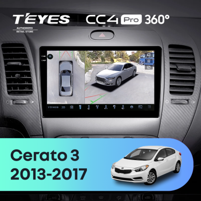Штатная магнитола Teyes CC4 Pro 360 12/256 Kia Forte 2 (2013-2018) F3