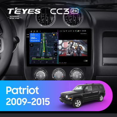 Штатная магнитола Teyes CC3 2K 4/64 Jeep Patriot (2009-2015)
