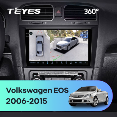 Штатная магнитола Teyes CC4 Pro 360 12/256 Volkswagen EOS (2006-2015)