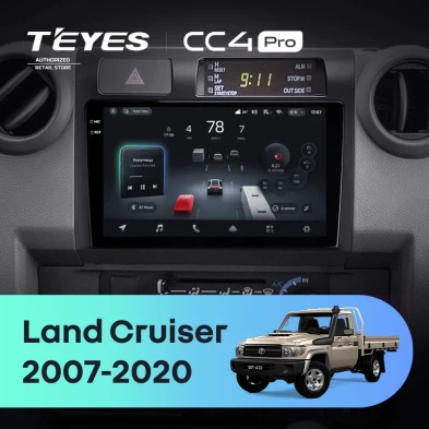 Штатная магнитола Teyes CC4 Pro 8/128 Toyota Land Cruiser 70 Series LC 79 (2007-2020)