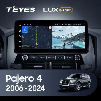 Штатная магнитола Teyes LUX ONE 4/32 Mitsubishi Pajero 4 V80 V90 (2006-2024) Тип-C