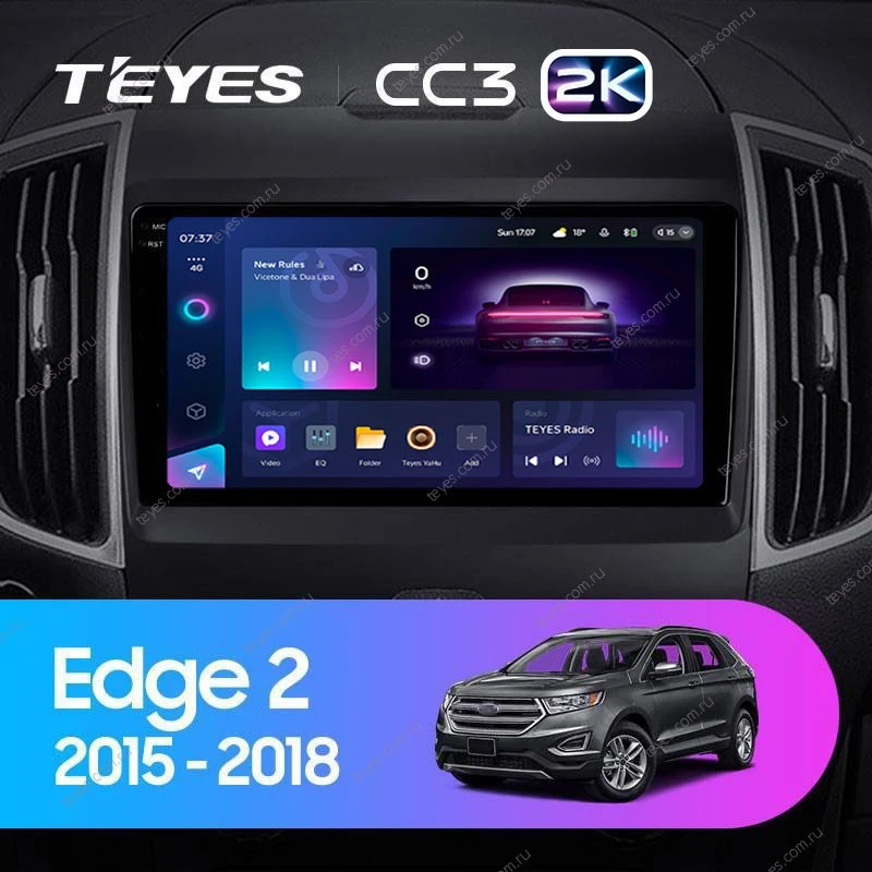 Штатная магнитола Teyes CC3 2K 4/64 Ford Edge 2 (2015-2018) F1