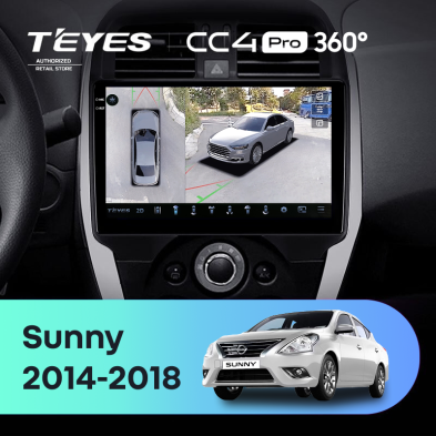 Штатная магнитола Teyes CC4 Pro 360 12/256 Nissan Sunny (2014-2016)