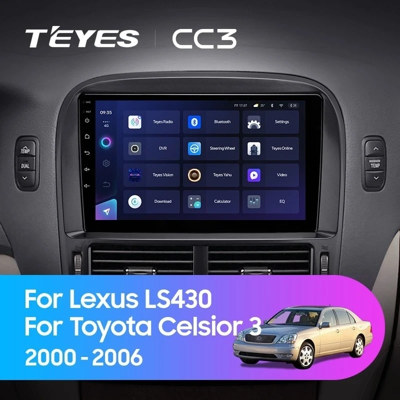 Штатная магнитола Teyes CC3 4/32 Toyota Celsior XF30 (2000-2006) F2