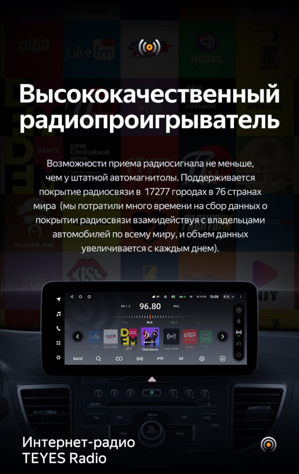 Штатная магнитола Teyes LUX ONE 4/64 Honda CR-V 4 RM RE (2011-2018) Тип-C