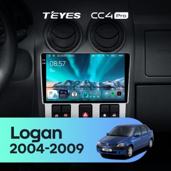 Штатная магнитола Teyes CC4 Pro 12/256 Renault Logan 1 (2004-2009)