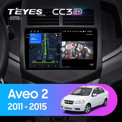 Штатная магнитола Teyes CC3 2K 6/128 Chevrolet Aveo 2 (2011-2015)