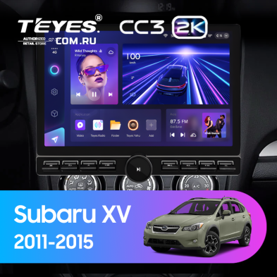 Штатная магнитола Teyes CC3 2K 6/128 Subaru XV (2011-2015) Тип-B (13" с кнопками)
