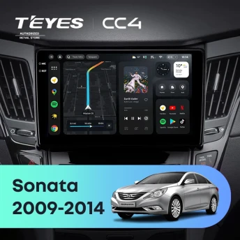Штатная магнитола Teyes CC4 8/128 Hyundai Sonata 6 YF (2009-2014) Тип-A