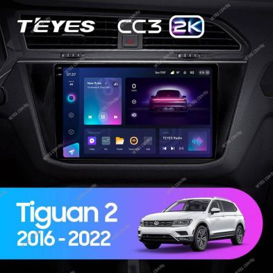 Штатная магнитола Teyes CC3 2K 6/128 Volkswagen Tiguan 2 (2016-2022) Тип-A