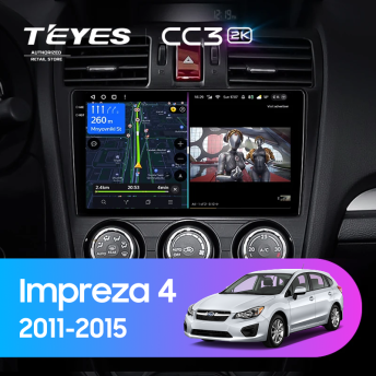 Штатная магнитола Teyes CC3 2K 6/128 Subaru Impreza 4 (2011-2015) Тип-B