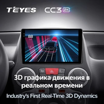 Штатная магнитола Teyes CC3 2K 360 6/128 Fiat Panda 2 (2003-2012)