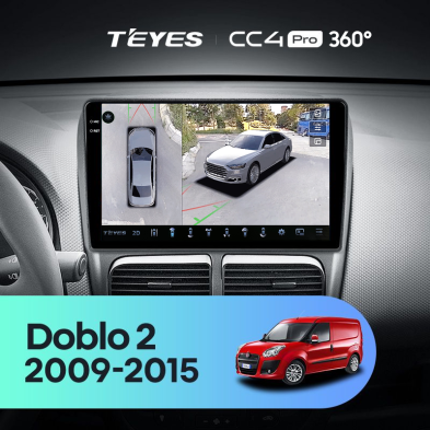Штатная магнитола Teyes CC4 Pro 360 8/128 Fiat Doblo 2 263 (2009-2015)