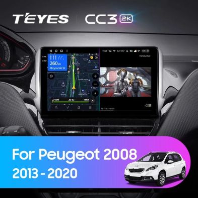 Штатная магнитола Teyes CC3 2K 6/128 Peugeot 208 (2013-2020)