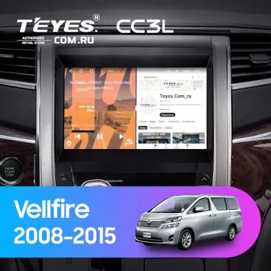 Штатная магнитола Teyes CC3L 4/32 Toyota Vellfire (2008-2015)