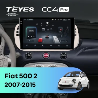Штатная магнитола Teyes CC4 Pro 8/128 Fiat 500 2 (2007-2015)