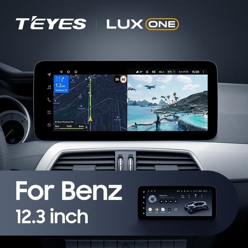 Штатная магнитола Teyes LUX ONE 6/128 Mercedes-Benz C-Class 4 A205 C205 S205 W205 (NTG 5.0) (2014-2023)