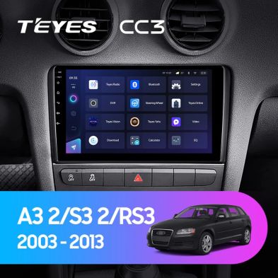 Штатная магнитола Teyes CC3 4/32 Audi S3 2 (2006-2012)