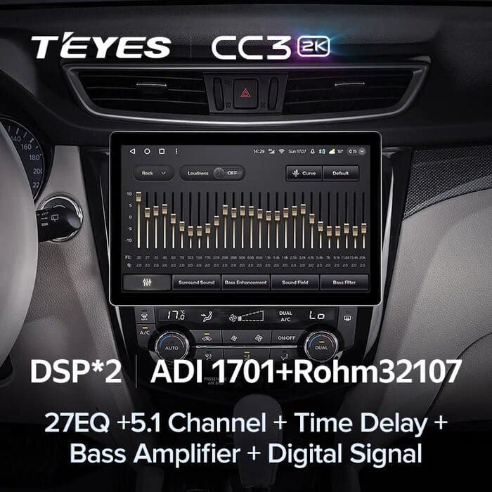 Штатная магнитола Teyes CC3 2K 6/128 Nissan X-Trail 3 T32 (2013-2022) F2 Тип-AВ (11")