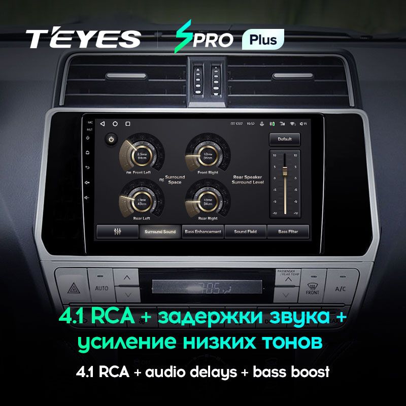 Штатная магнитола Teyes SPRO Plus 6/128 Toyota Land Cruiser Prado 150 (2017-2021)