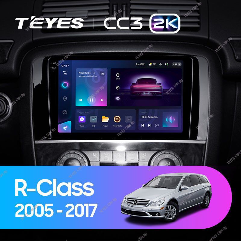 Штатная магнитола Teyes CC3 2K 360 6/128 Mercedes-Benz R-Class W251 R280 R300 R320 (2005-2017) F1