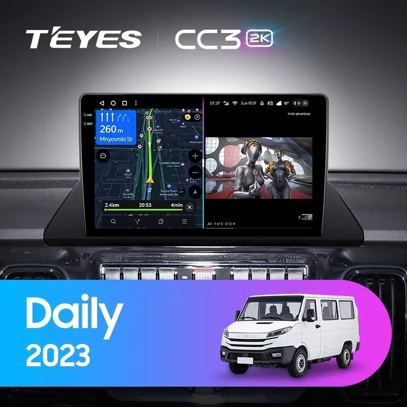 Штатная магнитола Teyes CC3 2K 4/32 Iveco Daily (2023-2024)