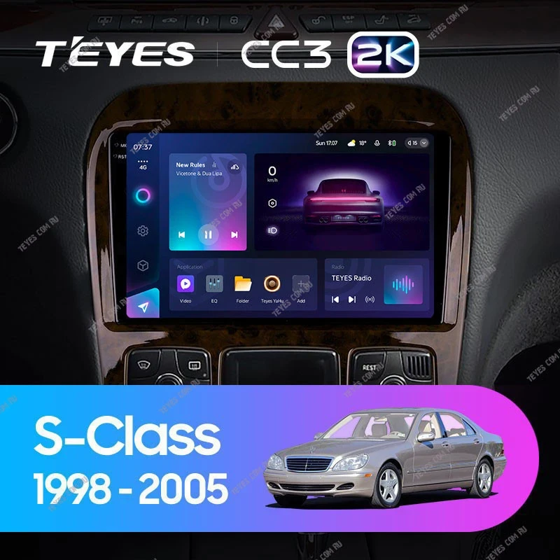 Штатная магнитола Teyes CC3 2K 360 6/128 Mercedes-Benz S-Class W220 VV220 (1998-2005)