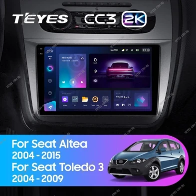 Штатная магнитола Teyes CC3 2K 4/64 Seat Toledo 3 (2004-2009)