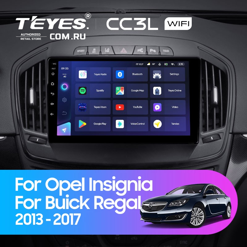 Штатная магнитола Teyes CC3L WiFi 2/32 Buick Regal (2013-2017) Тип-B