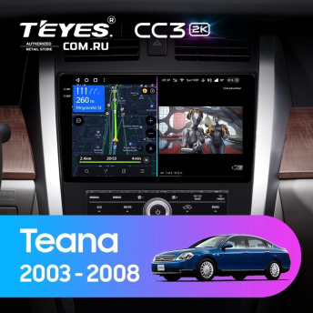 Штатная магнитола Teyes CC3 2K 4/32 Nissan Teana 1 J31 (2003-2008) F3