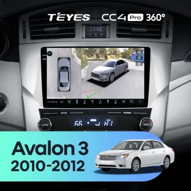 Штатная магнитола Teyes CC4 Pro 360 8/128 Toyota Avalon 3 XX30 (2010-2012) F2