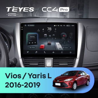 Штатная магнитола Teyes CC4 Pro 8/128 Toyota Yaris L (2016-2019)