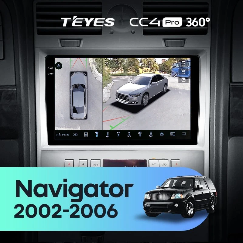 Штатная магнитола Teyes CC4 Pro 360 12/256 Lincoln Navigator (2002-2006)