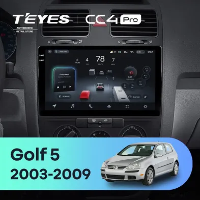 Штатная магнитола Teyes CC4 Pro 8/128 Volkswagen Golf 5 (2003-2009) F1