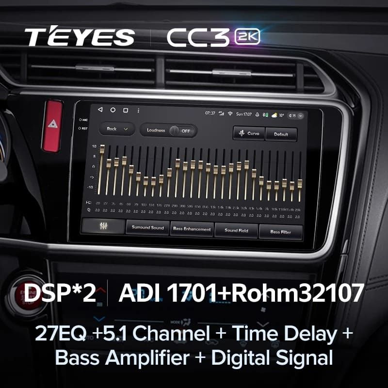 Штатная магнитола Teyes CC3 2K 6/128 Honda City (2014-2017) Тип-B