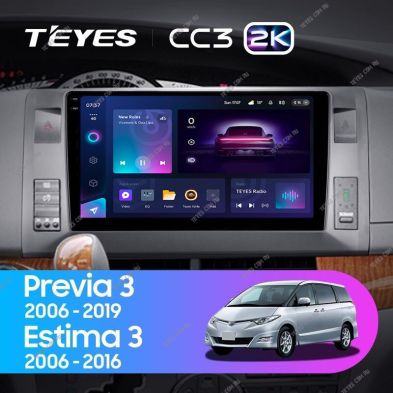 Штатная магнитола Teyes CC3 2K 360 6/128 Toyota Previa, Estima AHR20 XR50 (2006-2019)