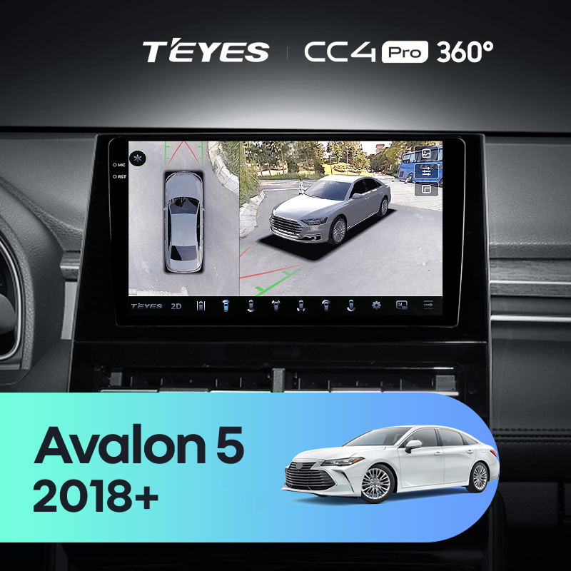 Штатная магнитола Teyes CC4 Pro 360 8/128 Toyota Avalon 5 XX50 (2018-) F1