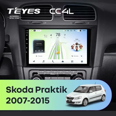 Штатная магнитола Teyes CC4L 6/64 Skoda Praktik (2007-2015)