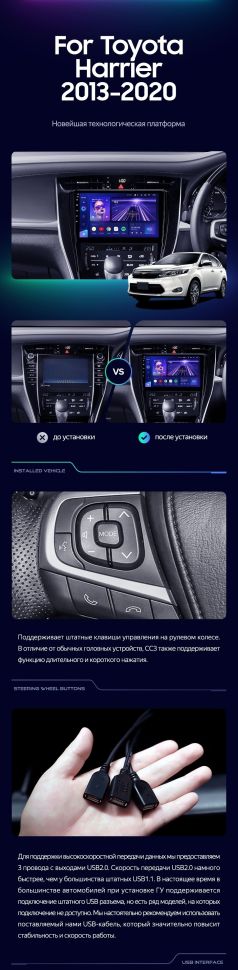 Штатная магнитола Teyes CC3 2K 6/128 Toyota Highlander 1 XU20 (2001-2007)