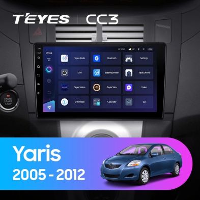 Штатная магнитола Teyes CC3 4/32 Toyota Yaris XP90 (2005-2012) F1