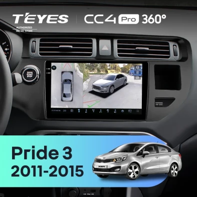 Штатная магнитола Teyes CC4 Pro 360 8/128 Kia Pride 3 (2011-2015)