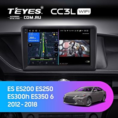 Штатная магнитола Teyes CC3L WiFi 2/32 Lexus ES ES200 ES250 ES300h ES350 XV60 VI (2012-2018) Тип-B